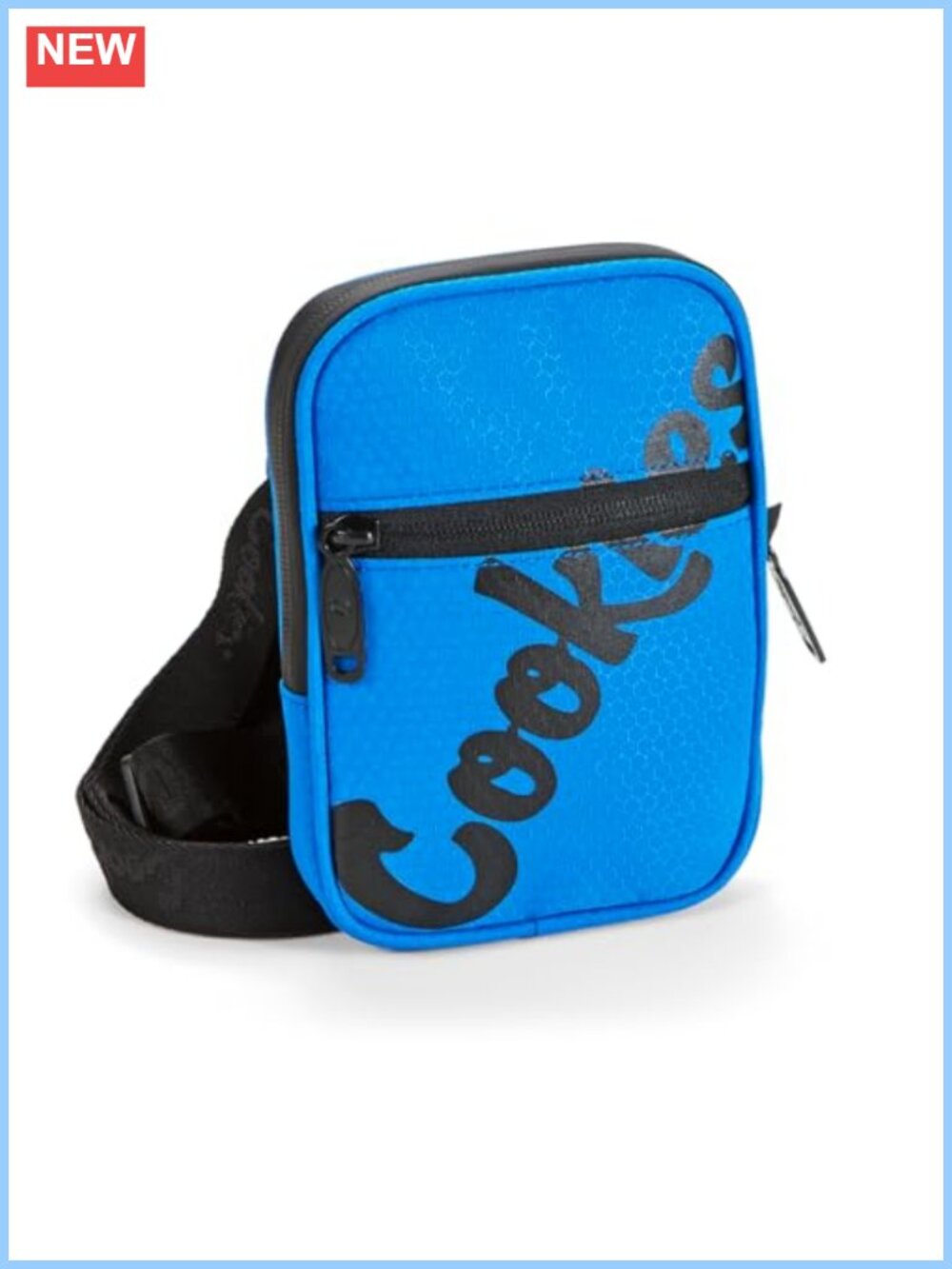 Honeycomb Utility Crossbody Bag Nylon 5 Compartments Detachable Strap